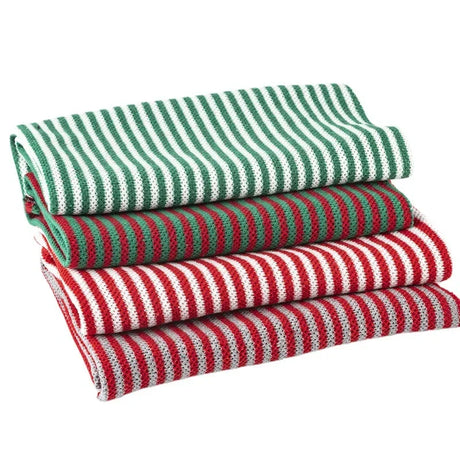 100x50cm Pure Cotton Striped Knitted Fabric For Winter Sweaters, Toy Clothes, Pillow, Cushion Handmade DIY Sewing Fabric TJ20741