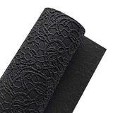 Lace Embossed Faux Leather Vinyl Fabric Sheet Textured Synthetic Leather Faux Vinil For Bows Earrings DIY