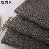 Cotton and Linen Sofa Fabric Solid Color Thickened Coating Dustproof Coarse Cloth Burlap Canvas Pillow Curtain DIY sewing Fabric