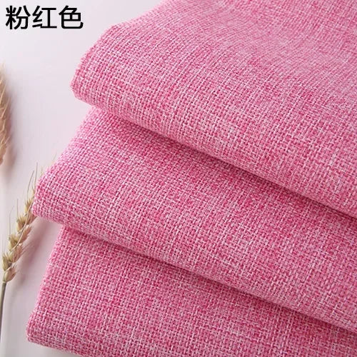 Cotton and Linen Sofa Fabric Solid Color Thickened Coating Dustproof Coarse Cloth Burlap Canvas Pillow Curtain DIY sewing Fabric