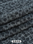 0.5/1/2 Yards Faux Fur Dot Printed Fabric for Plush Toys Cotton Dolls Warm Hats Decorative Cloth Handmade Sewing Fabrics