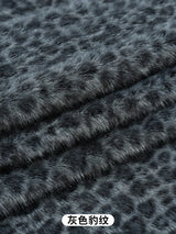 0.5/1/2 Yards Faux Fur Dot Printed Fabric for Plush Toys Cotton Dolls Warm Hats Decorative Cloth Handmade Sewing Fabrics