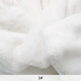 8mm Imitation Rabbit Fur Fabric Soft Short Plush For Warm Scarf, Doll,DIY Plush Toys Fabric Background Display Cloth 50x50cm/1m