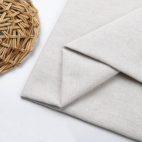 150x50cm/150x500cm Cotton Linen Fabric Greige For Embroidery Practice Fabric Decoration Cloth Handmade DIY Sewing TJ20577