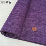 100cm*148cm Solid Color Thick Coarse Linen Sofa Fabric Cotton and Linen Curtain Tablecloth DIY Polyester Linen Fabric 400-500g/m