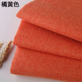 Thickening Solid Color Polyester Linen Fabric Dust-proof Coarse Fabric Canvas Sofa DIY Curtains Tablecloths Seat Cushions Fabric