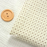 135x50cm Vintage Dot Cotton Double Layer Crepe Baby Bib Drool Scarf Hair Tie Pajamas Towel Sewing Cloth