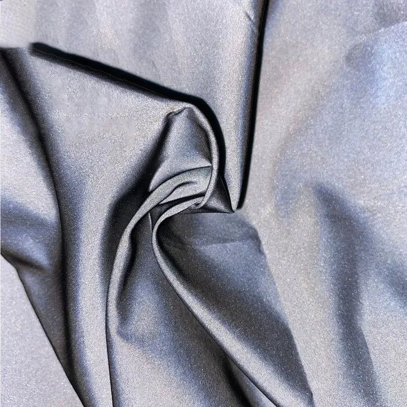 Reflective Magic Fabric Glow in the dark Rainbow Brilliant Reflecting Polyester Fiber Fabric by the yard for DIY Sewing Clothing