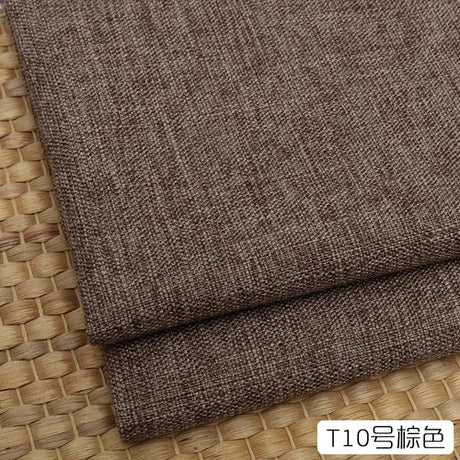 100cm*148cm Solid Color Thick Coarse Linen Sofa Fabric Cotton and Linen Curtain Tablecloth DIY Polyester Linen Fabric 400-500g/m