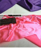 Bright Shiny Stretch Satin Fabric, Spandex Lycra Cloth for Dance Dress, Sports and Yoga Material,Black,White,Blue,By the Meter,