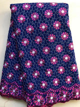 Cotton Dry Lace Fabric With Stones African Lace Fabric Latest Nigerian Swiss Voile Lace in Switzerland For Party Dress Sewing