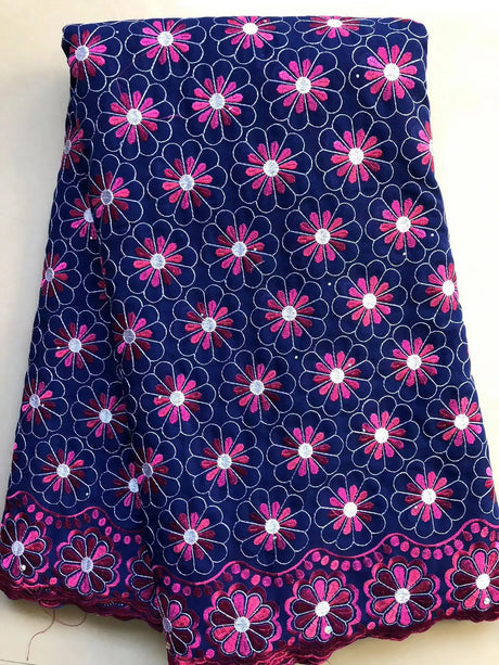 Cotton Dry Lace Fabric With Stones African Lace Fabric Latest Nigerian Swiss Voile Lace in Switzerland For Party Dress Sewing