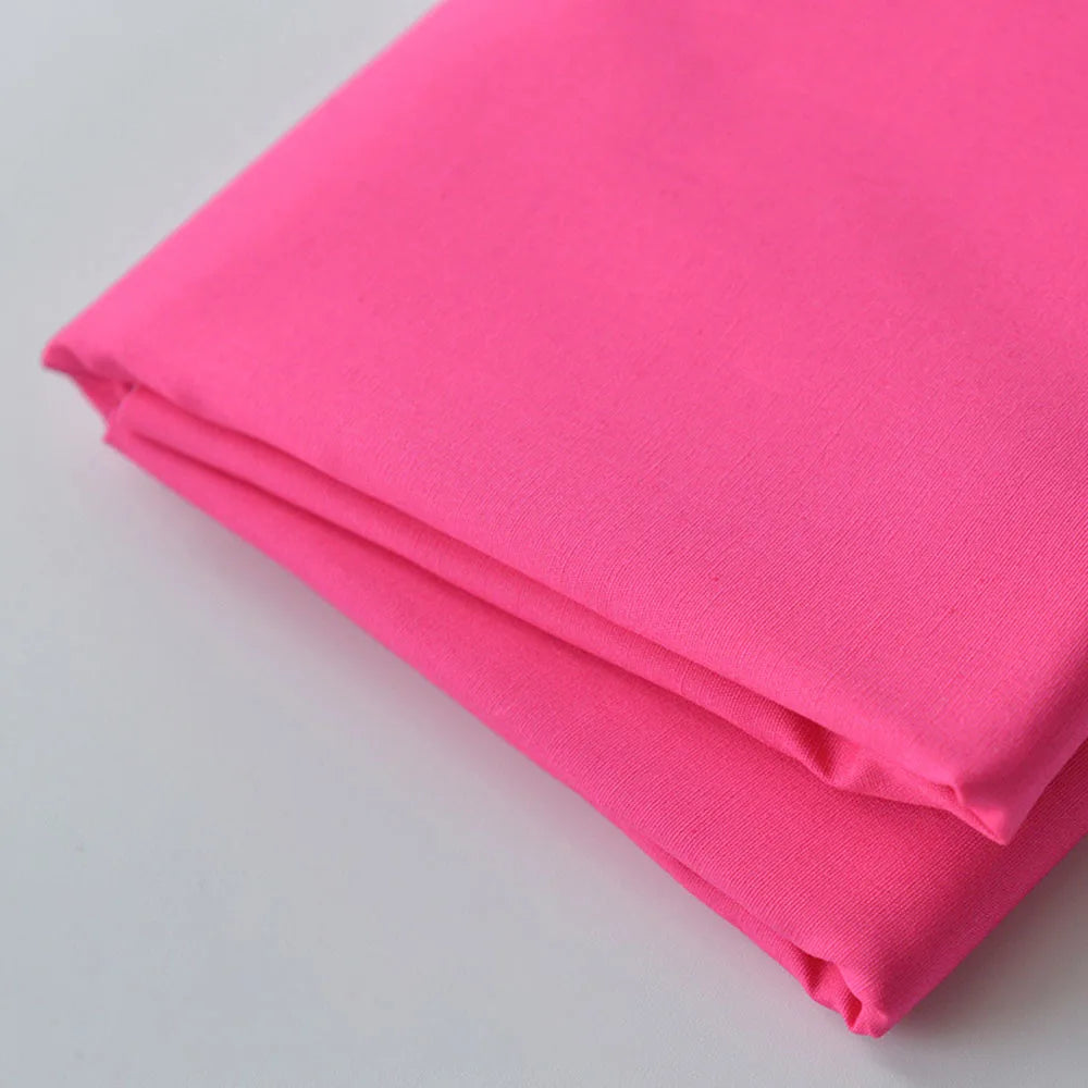 140x100cm 100% Cotton Poplin Fabric Solid Color for DIY Sewing Women Dress Baby Clothes Pajamas Hat Home Textile Craft Materials