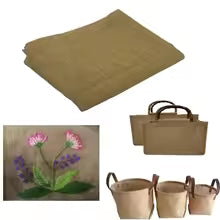 Gardening Burlap Fabric – Natural Jute DIY Material
