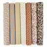 7Pcs 20" x 20" Cotton Fabric DIY Making Supplies Quilting Patchwork Fabric Fat Quarter Bundles DIY for Quilting Patchwork