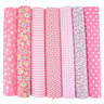 7Pcs 20" x 20" Cotton Fabric DIY Making Supplies Quilting Patchwork Fabric Fat Quarter Bundles DIY for Quilting Patchwork