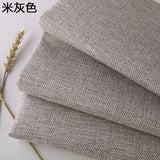 Cotton and Linen Sofa Fabric Solid Color Thickened Coating Dustproof Coarse Cloth Burlap Canvas Pillow Curtain DIY sewing Fabric