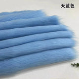 Purple Blue Colour Imitation Fox Fur Fabric 50*50CM For DIY Sewing Coat Homedecor Pillow Faux Fur Fabric