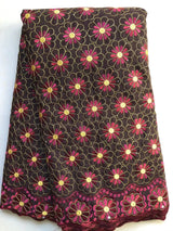 Cotton Dry Lace Fabric With Stones African Lace Fabric Latest Nigerian Swiss Voile Lace in Switzerland For Party Dress Sewing