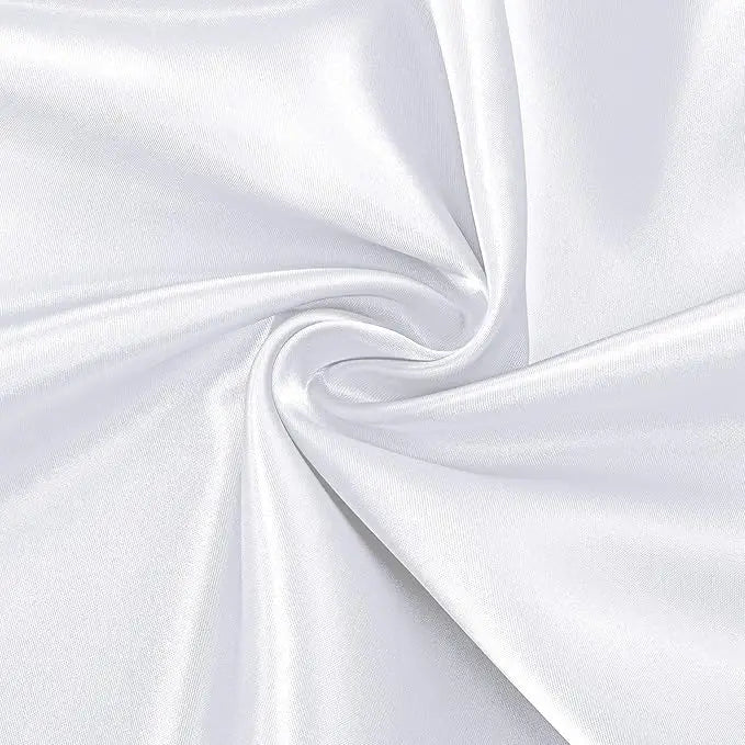 1m-7m Charmeuse Satin Fabric Silky & Shiny Cloth Fabric Shiny Upholstery Lining Drapery DIY Crafts Soft for Wedding Decorations