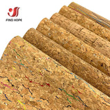1 Roll 20*120cm Natural Cork Leather Sewing Fabric Wood Grain Material for Background Handmade Bag Bow Decor Crafts DIY