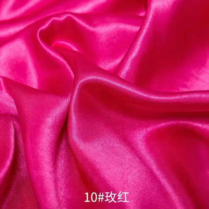 0.5m/1m/2m Satin Fabric Lining Soft and Shiny Silk-Like Material,for Clothing and Lining, Garments, DIY Craft, and Gift Wrapping
