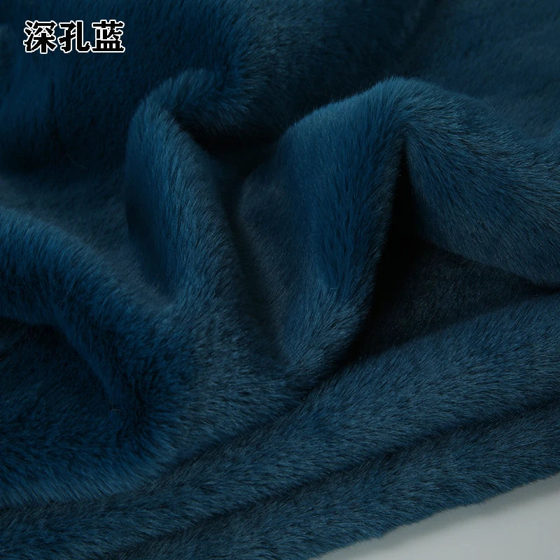 White Grey Colour Series 8mm imitation Rex rabbit Fur Fabric short plush fabric cabinet tablecloth display scarf cotton doll DIY