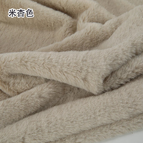 White Grey Colour Series 8mm imitation Rex rabbit Fur Fabric short plush fabric cabinet tablecloth display scarf cotton doll DIY