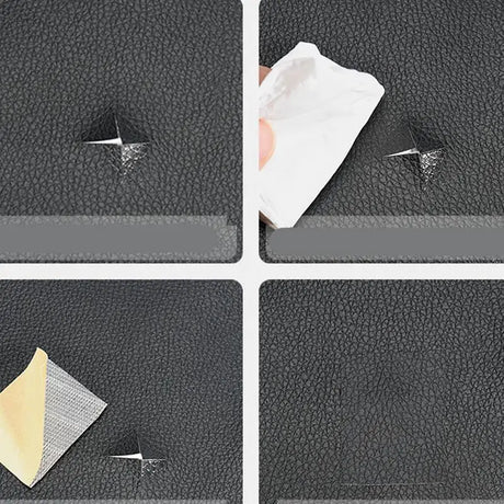 25*60 Cm Self Adhesive Leather Litchi Peel PU Leather Synthetic Superstrong Viscosity Crafts Repair Patch Sutureless