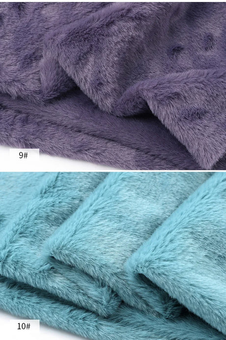 8mm Imitation Rabbit Fur Fabric Soft Short Plush For Warm Scarf, Doll,DIY Plush Toys Fabric Background Display Cloth 50x50cm/1m