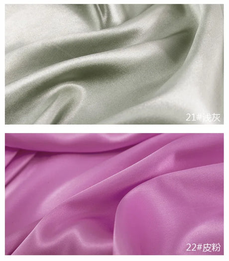0.5m/1m/2m Satin Fabric Lining Soft and Shiny Silk-Like Material,for Clothing and Lining, Garments, DIY Craft, and Gift Wrapping