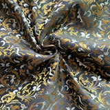 75x50cm Wheat Floral Pattern Damask Silk Satin Brocade Jacquard Fabric DIY Cheongsam Costume Upholstery Curtain Sewing Patchwork