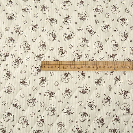 0.5m/1m/2m Thicken Corduroy Strawberry Love Print Quilted with Cotton Fabric for Blanket Children's Clothing DIY Sewing Fabric