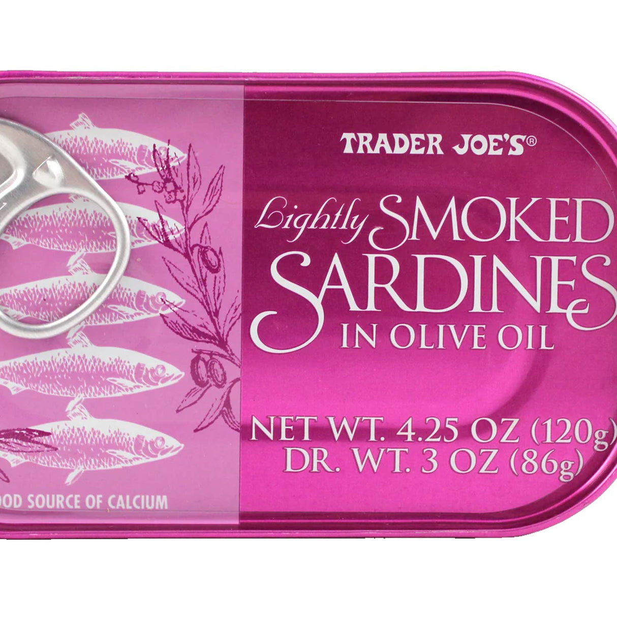 Trader Joe’s Lightly Smoked Sardines in Olive Oil 4.25 Oz