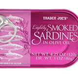 Trader Joe’s Lightly Smoked Sardines in Olive Oil 4.25 Oz