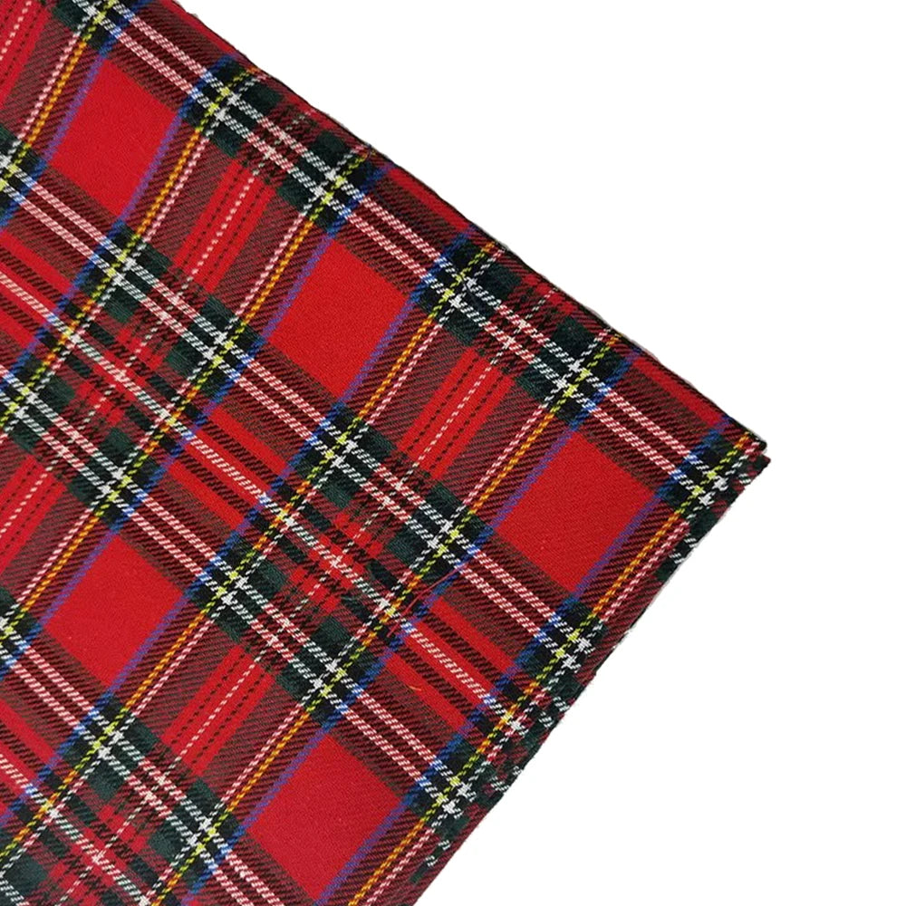 1-3 Yard Medium Thick Classic and Stylish Scottish Checks Polyester Cotton Fabric for Sewing Ladies Skirt,Tartan Designer Fabric