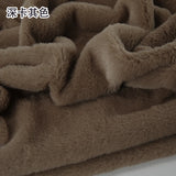 White Grey Colour Series 8mm imitation Rex rabbit Fur Fabric short plush fabric cabinet tablecloth display scarf cotton doll DIY