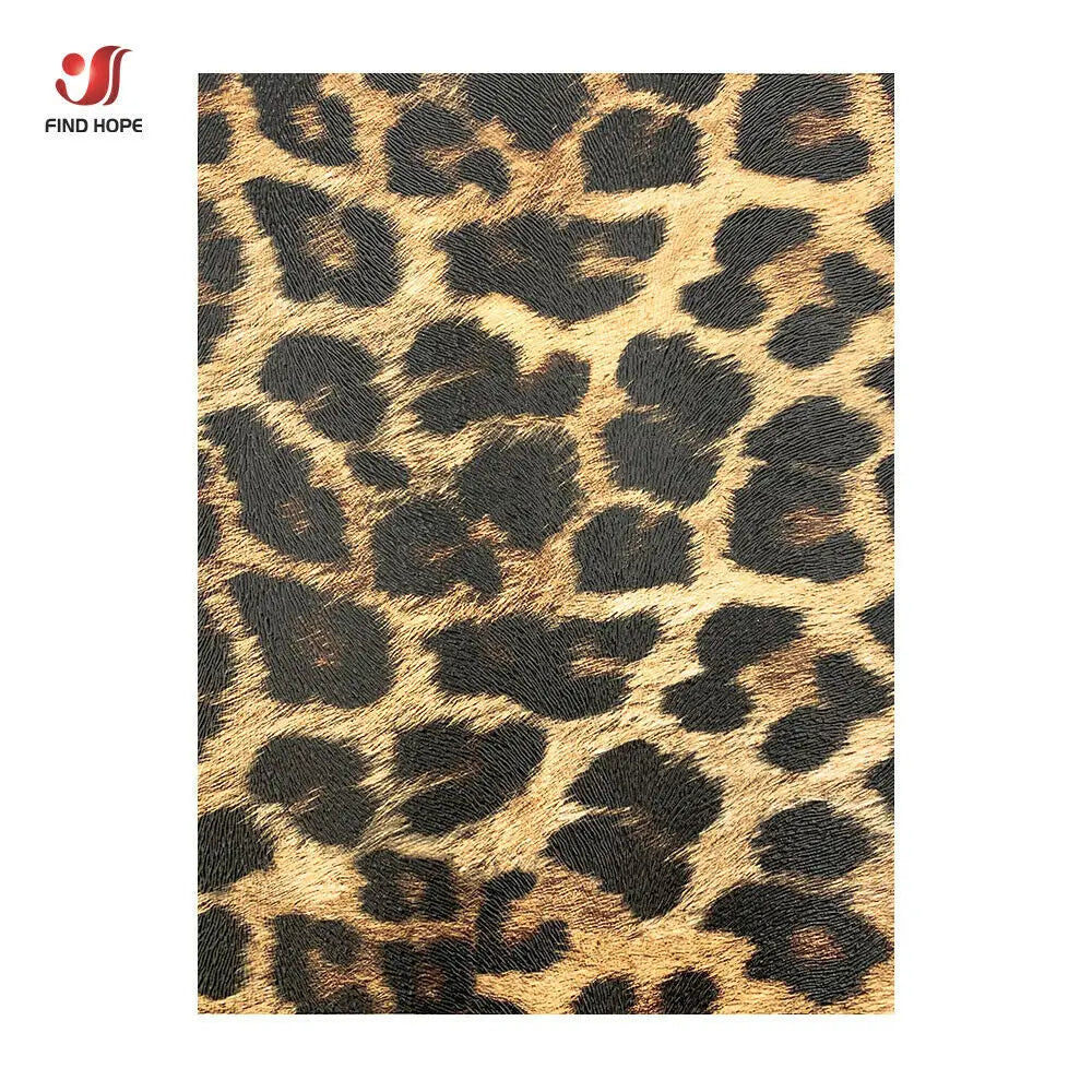 Leopard PU Leatherette Sewing Fabric Faux Leather DIY Craft Brooch Bow Handmade Earring Making Doll DIY Decor