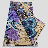 African cotton wax prints fabric, grand super Hollandais wax fabric, golden wax glitter, 6 yards per piece