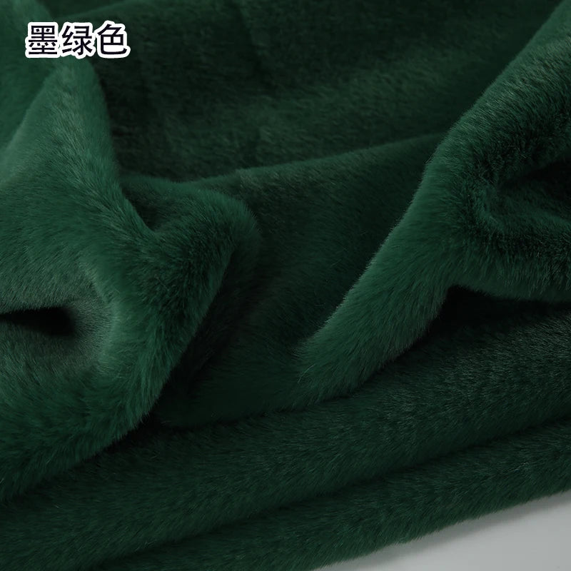 White Grey Colour Series 8mm imitation Rex rabbit Fur Fabric short plush fabric cabinet tablecloth display scarf cotton doll DIY
