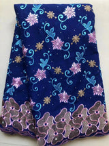 Wholesale Cotton African Lace Fabric 2023 High Quality Swiss Voile Lace Fabric Nigerian Dry Lace Fabrics With Stones Wedding Sew