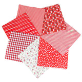 7Pcs 20" x 20" Cotton Fabric DIY Making Supplies Quilting Patchwork Fabric Fat Quarter Bundles DIY for Quilting Patchwork