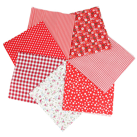 7Pcs 20" x 20" Cotton Fabric DIY Making Supplies Quilting Patchwork Fabric Fat Quarter Bundles DIY for Quilting Patchwork