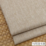 100cm*148cm Solid Color Thick Coarse Linen Sofa Fabric Cotton and Linen Curtain Tablecloth DIY Polyester Linen Fabric 400-500g/m