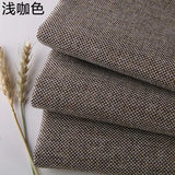 Cotton and Linen Sofa Fabric Solid Color Thickened Coating Dustproof Coarse Cloth Burlap Canvas Pillow Curtain DIY sewing Fabric