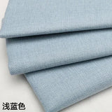 Thickening Solid Color Polyester Linen Fabric Dust-proof Coarse Fabric Canvas Sofa DIY Curtains Tablecloths Seat Cushions Fabric