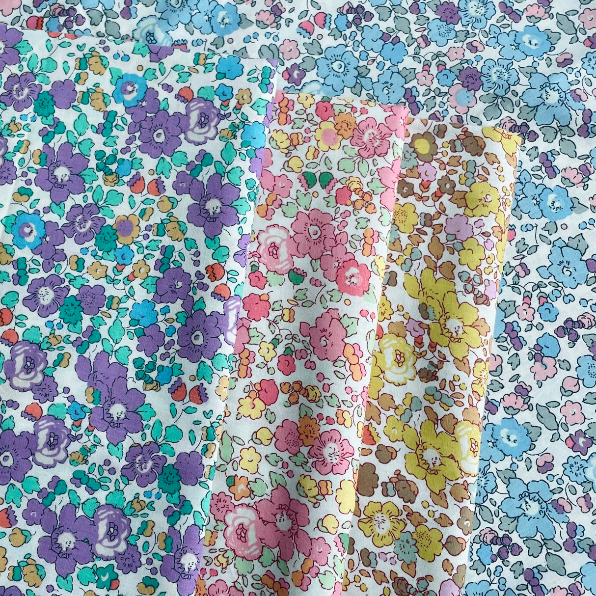 Betsy Floral 60S Tissun liberty Cotton Fabric For Kids Baby Sewing Cloth Dresses Skirt DIY Handmade Designer Patchwork Meter