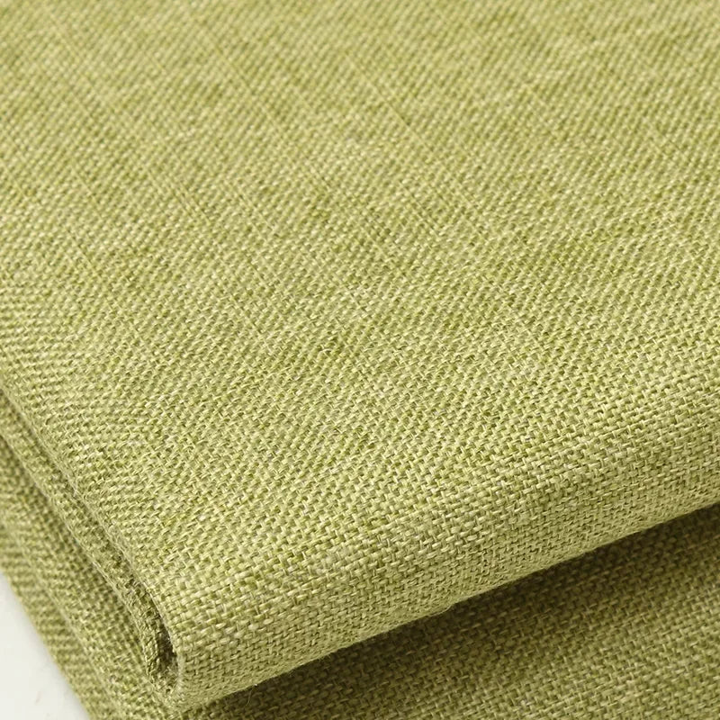 Cotton and Linen Sofa Fabric Solid Color Thickened Coating Dustproof Coarse Cloth Burlap Canvas Pillow Curtain DIY sewing Fabric