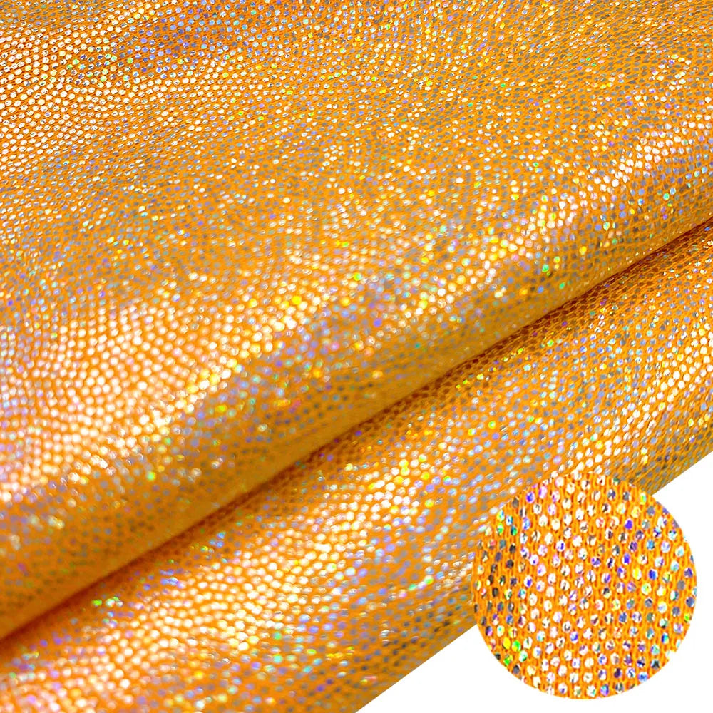 150cm*100cm Glitter Laser Polyester Fabric Iridescent Holographic Wedding Party Background Doll Clothing Decor Material DIY