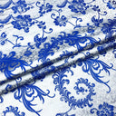 50*75cm Brocade Jacquard Fabric Pink Color Silk Feather Flower Pattern For Sewing Kimono Robe Girl's Dress DIY Needlework Satin